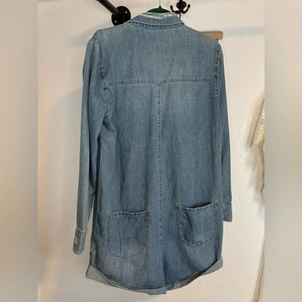 NWT One Teaspoon x Anthropologie Prophecy Denim Jumpsuit Romper Medium